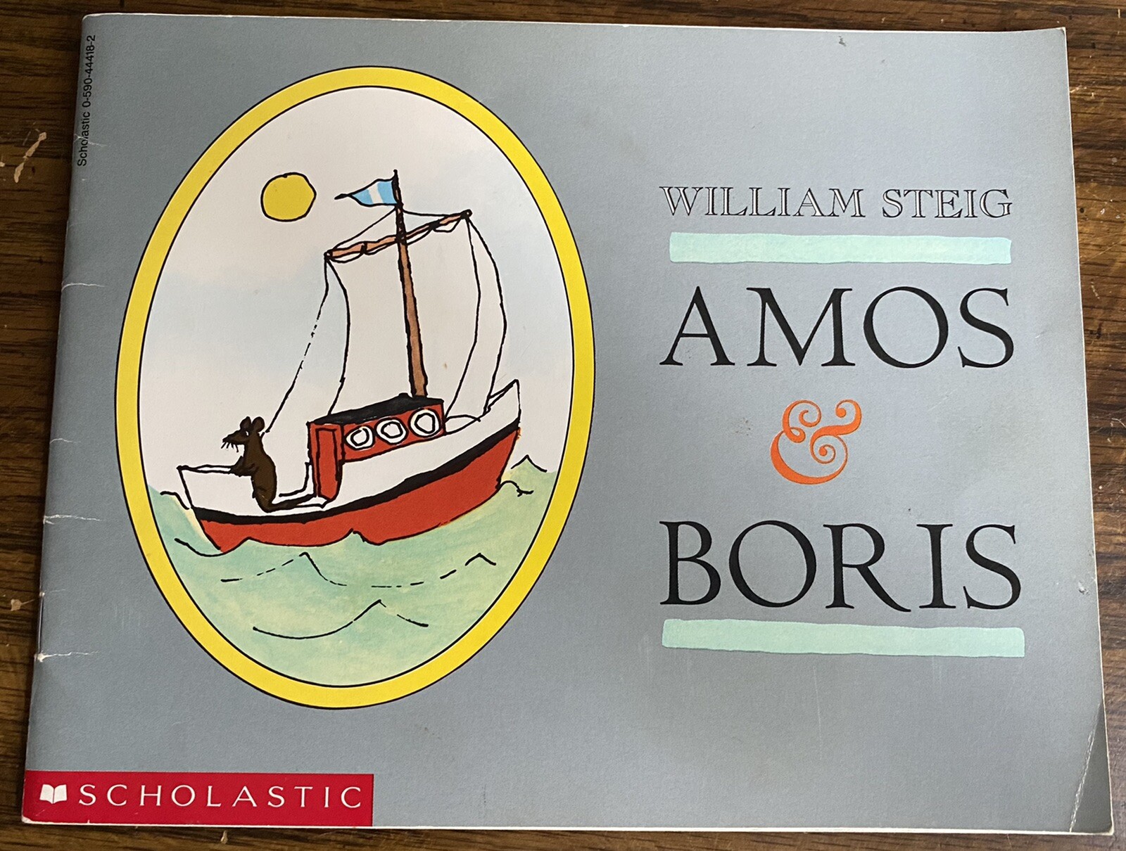 Amos & Boris by William Steig 1971 PB First Scholastic Ed. Very Good