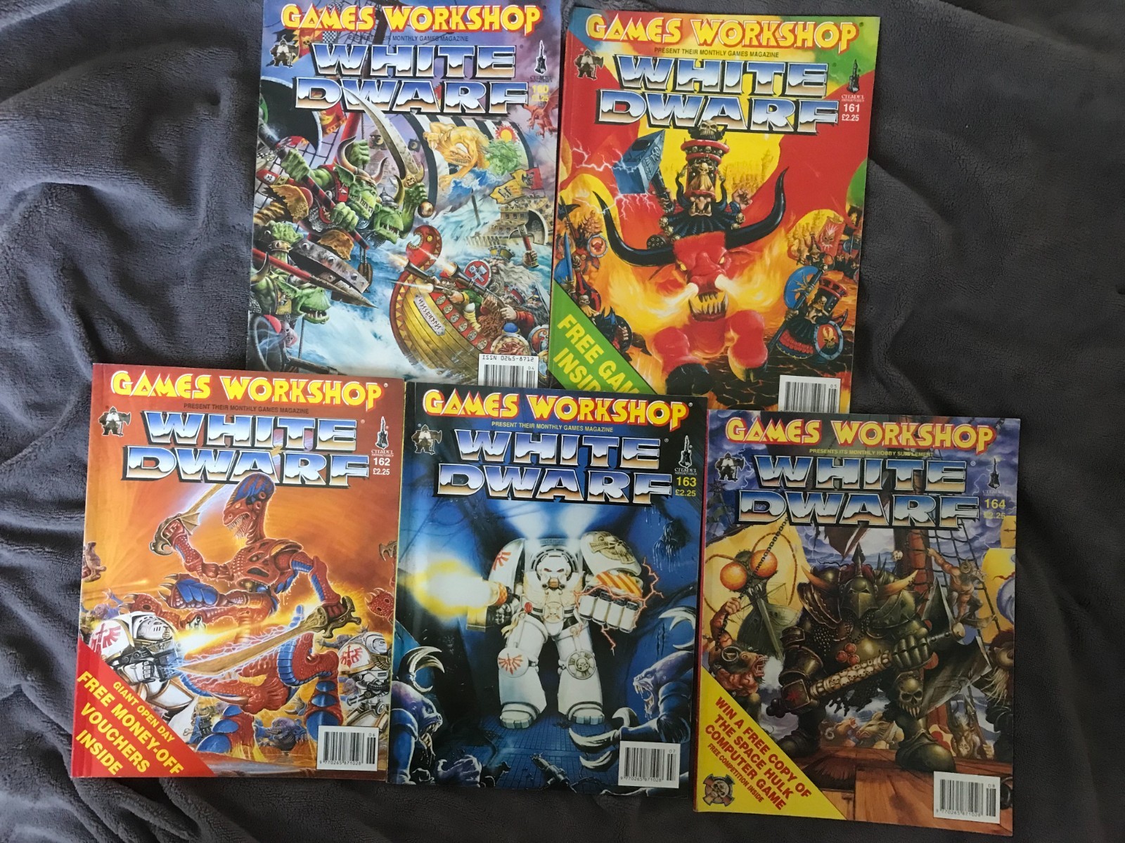 White Dwarf x5 early Issues 171,172,173,178,186 Mar94-Aug95