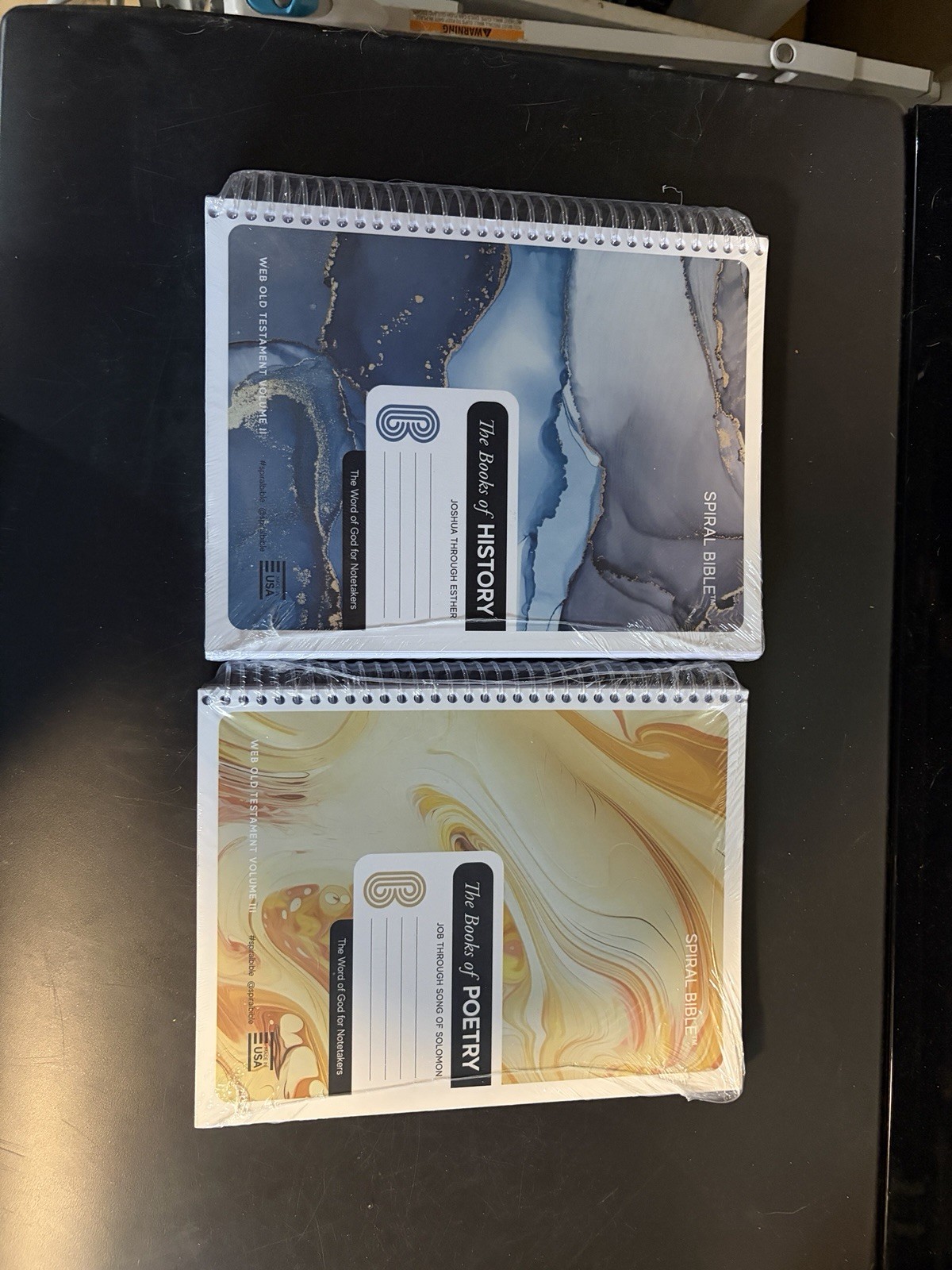 Spiral Bible WEB Old Testament Volume II & III – History & Poetry – 2 Book Set