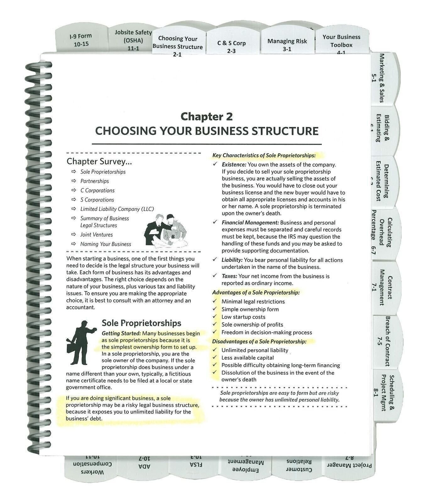 Highlighted and Tabbed – Basic 14th Edition NASCLA Contractors Guide to…