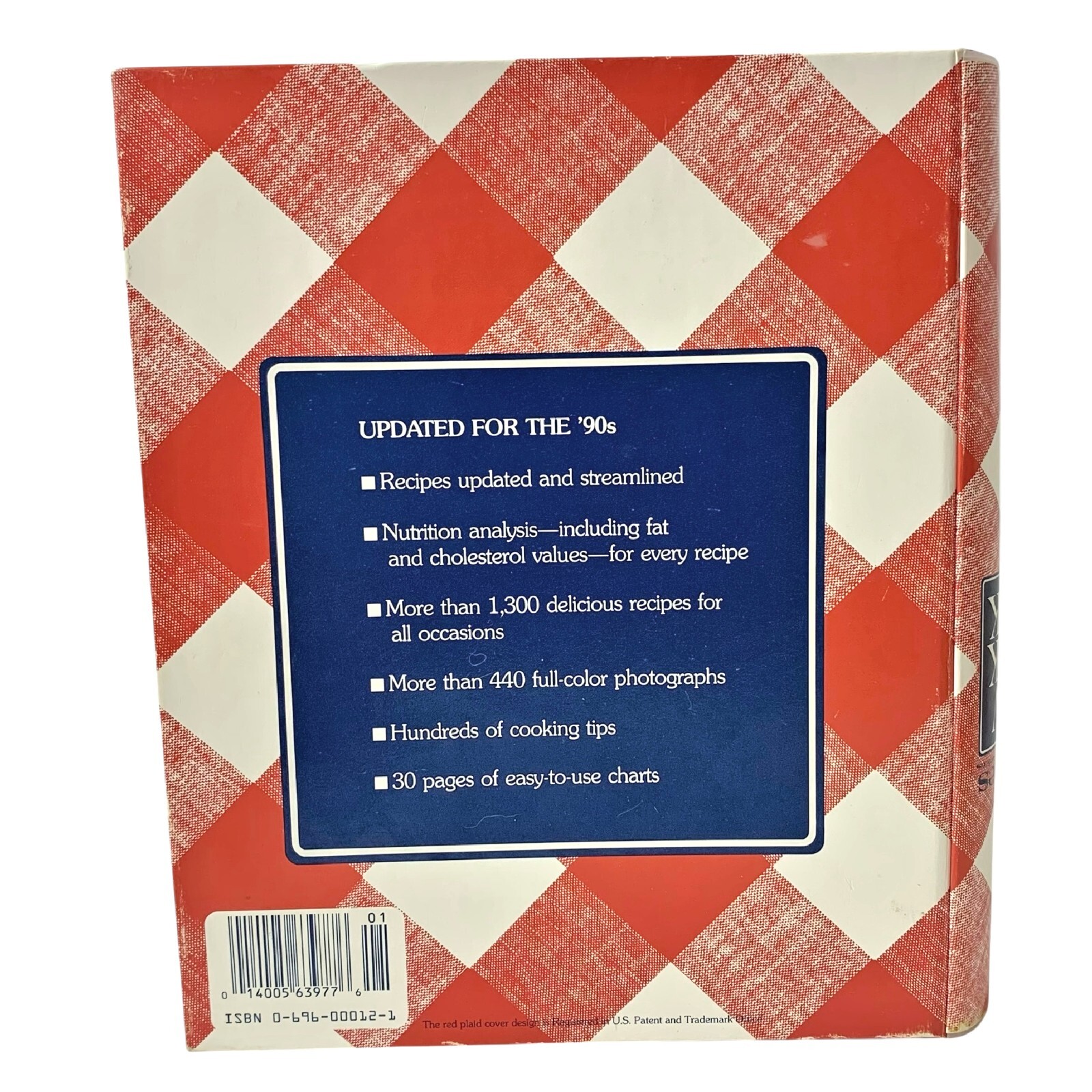 Better Homes & Gardens New Cookbook 1989 5-Ring Binder Spine Error Vintage