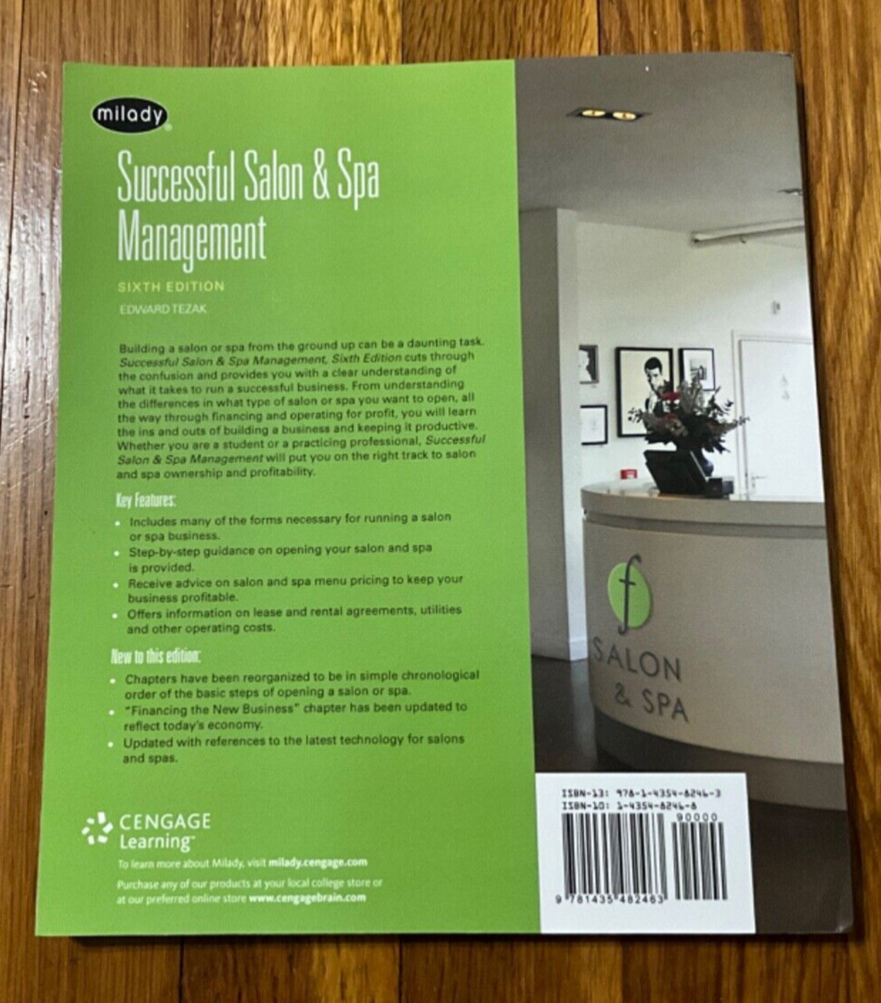 Successful Salon and Spa Management by Terry Folawn and Edward Tezak (2011,…