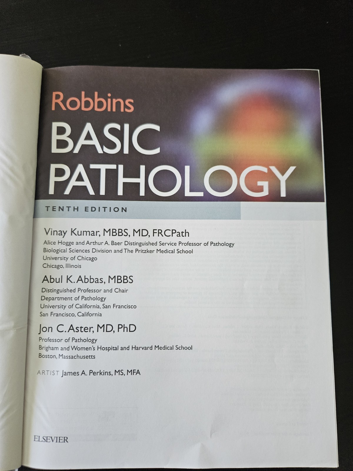 Robbins Basic Pathology 10th Edition Kumar Abbas Aster (Hardcover)