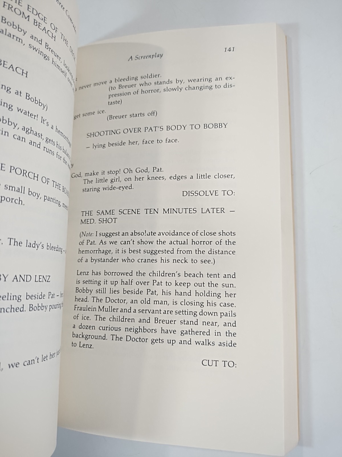 F. SCOTT FITZGERALD Screenplay for Three Comrades by ERICH MARIA REMARQUE 1978