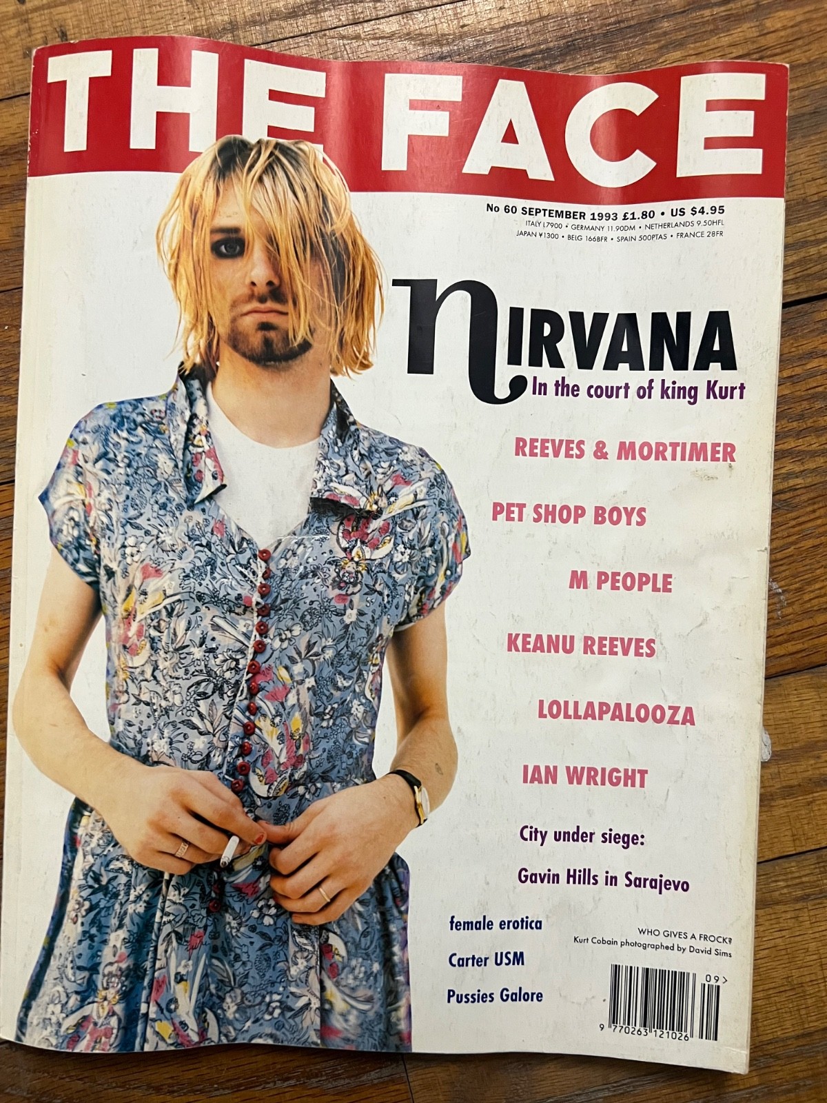 THE FACE – the Iconic Fashion Magazine – September 1993 – NIRVANA KURT COBAIN
