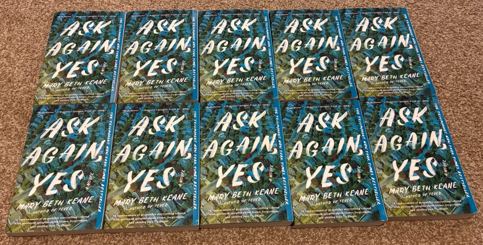 Ask Again, Yes – 10 Trade PB Set – RARE 2019 – Book Club Lot – Mary Beth Keane!