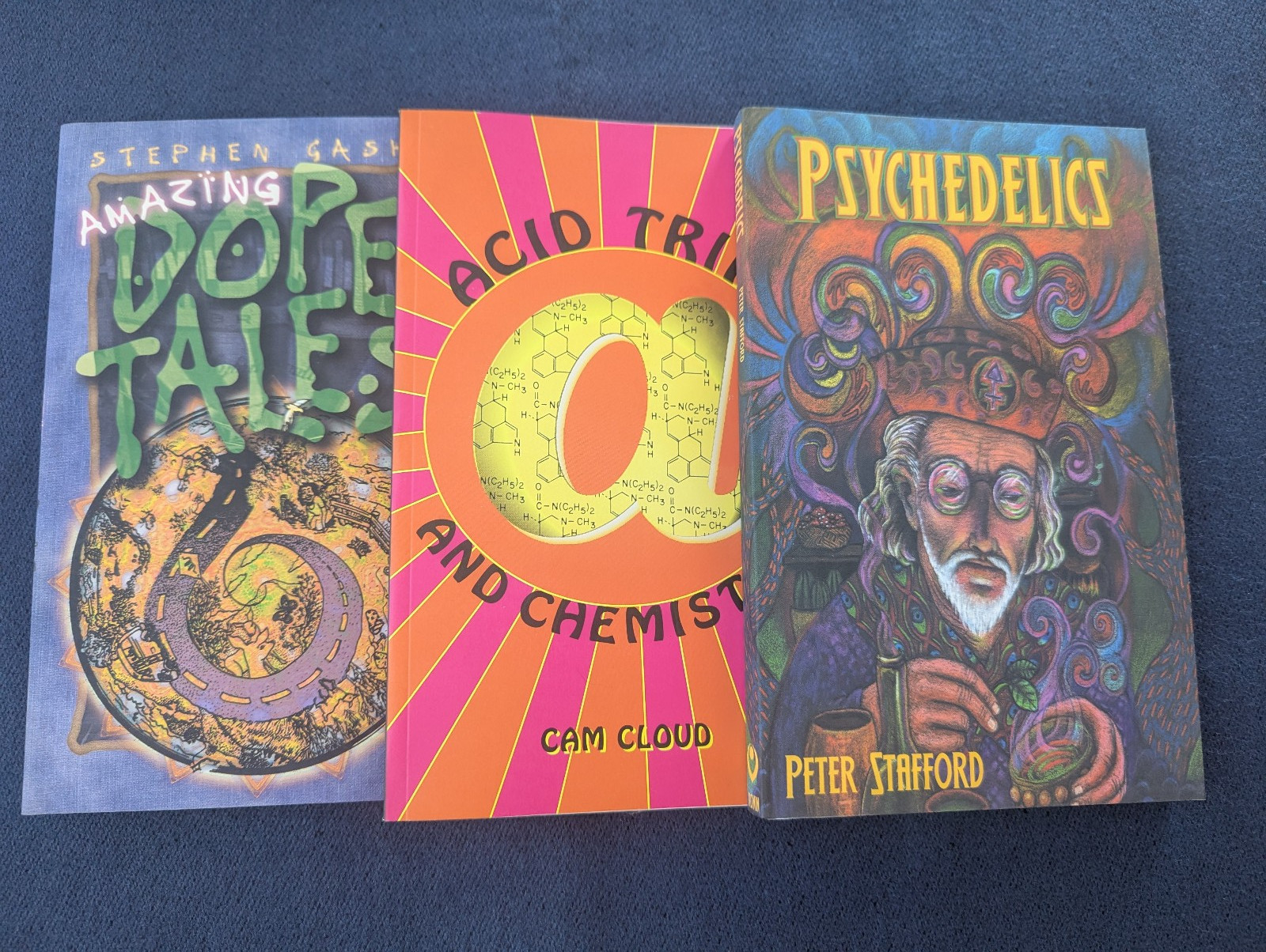 3 Book Lot Psychedelics Acid Trips Chemistry Amazing Dope Tales Ronin Publisher