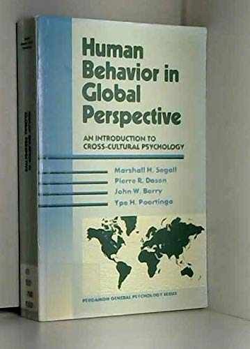 Human Behavior in Global – Paperback, by Segall Marshall H. – Very Good x