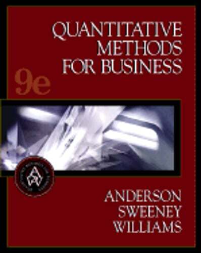 Quantitative Methods for Business by David R Anderson: Used