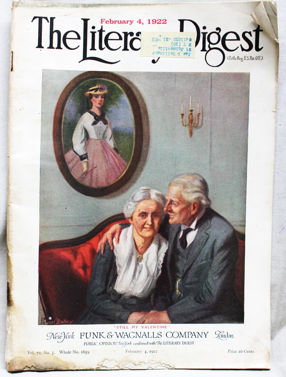 THE LITERARY DIGEST MAGAZINE 4 FEBRUARY 1922 NEWS GENERAL INTEREST VINTAGE