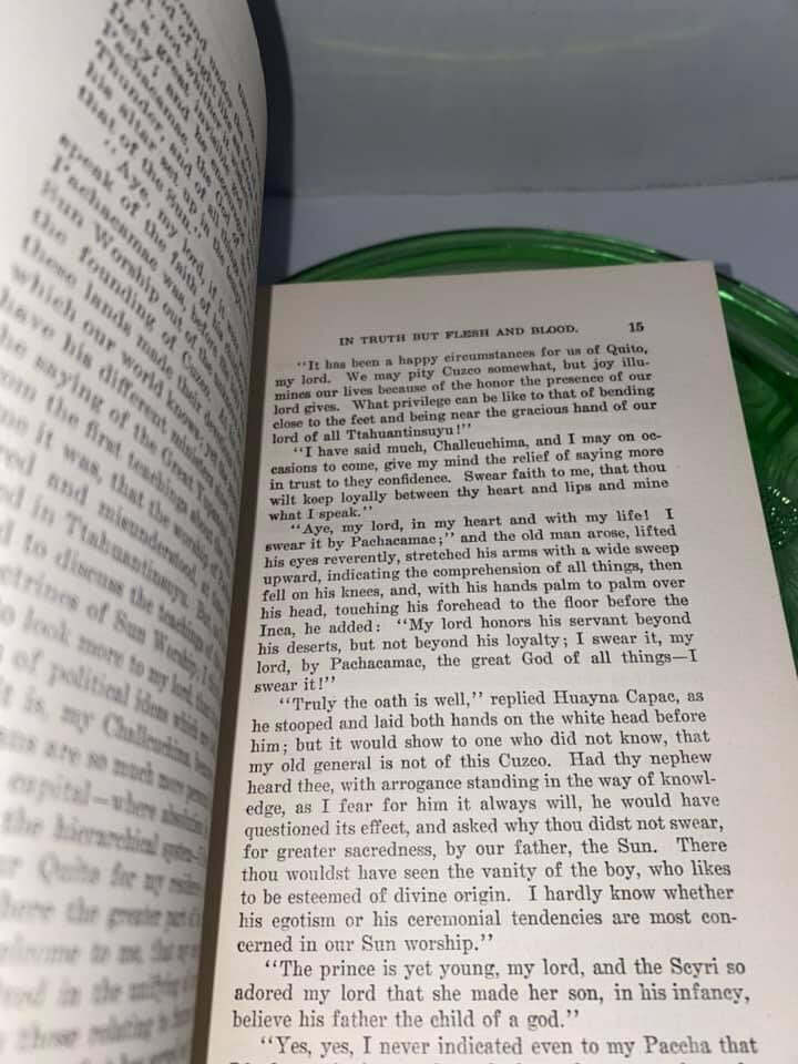 Antique Under the sun or the passing of the Incas A story of old Peru C 1902