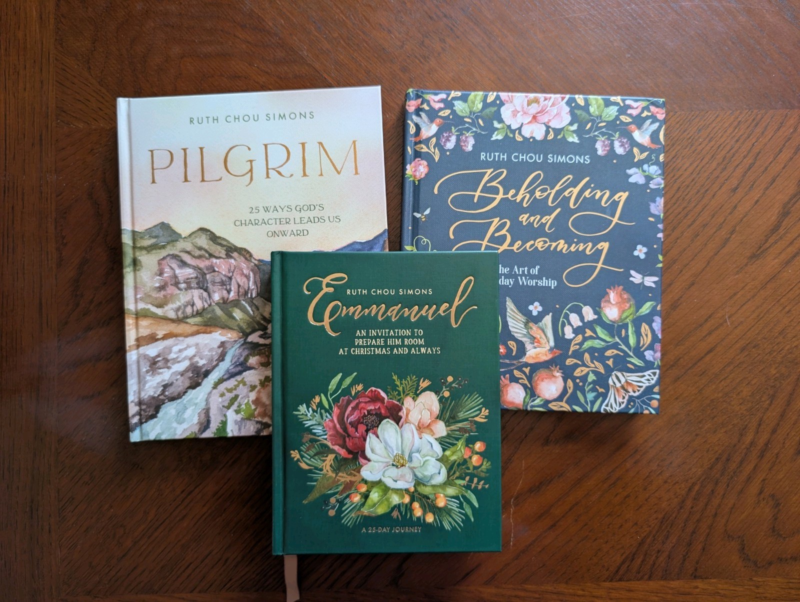 Ruth Chou Simons Hardcover Books Pilgrim Beholding & Becoming Emmanuel