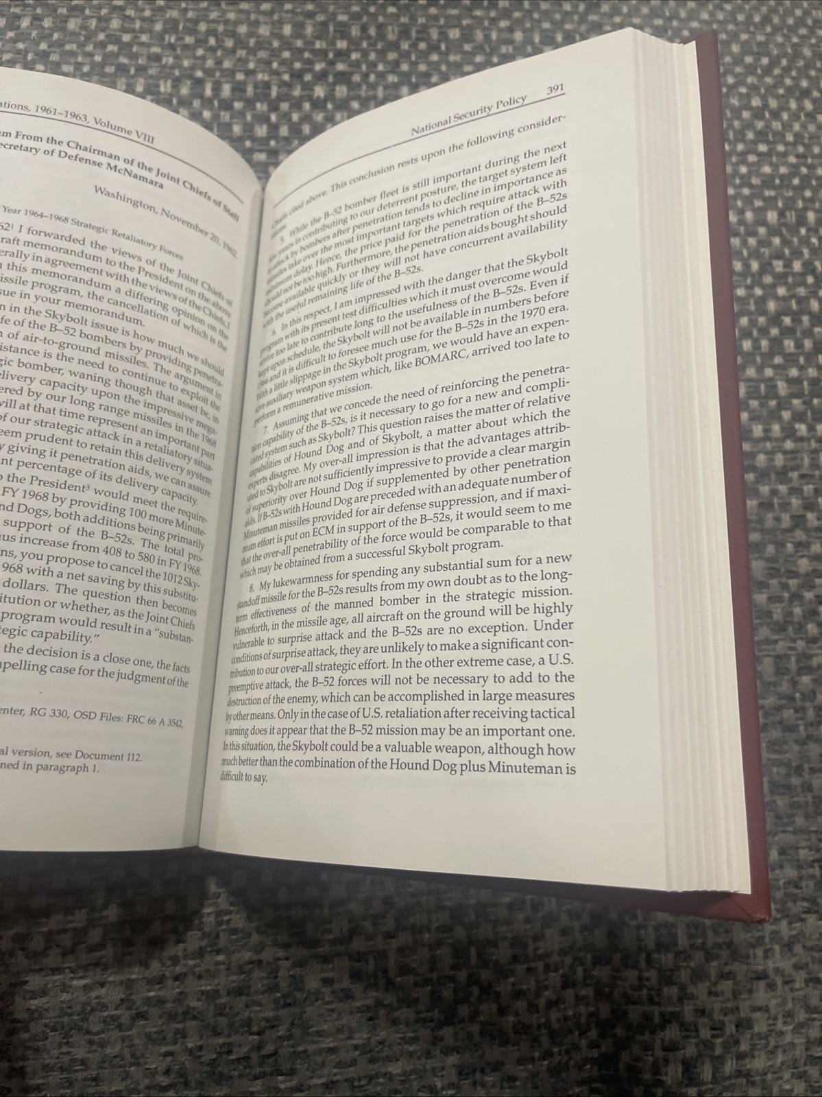 Foreign relations of the United States 1961-1963 Volume VIII DOS Washington