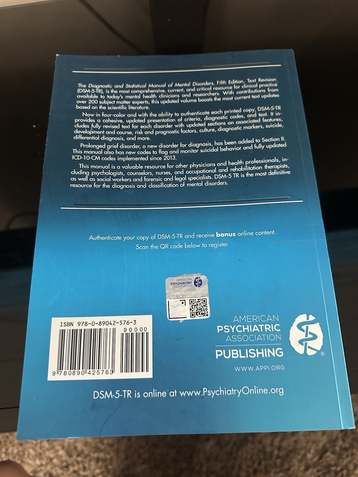Diagnostic and Statistical Manual of Mental Disorders DSM-5-TR™ (2022 Paperback)