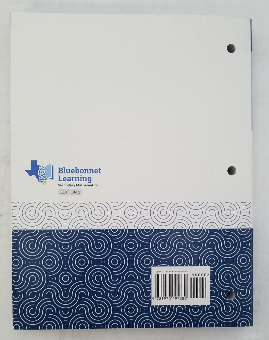 Bluebonnet Learning Secondary Mathematics Ed. 1 Volume 2 Gr 7 Student Ed.
