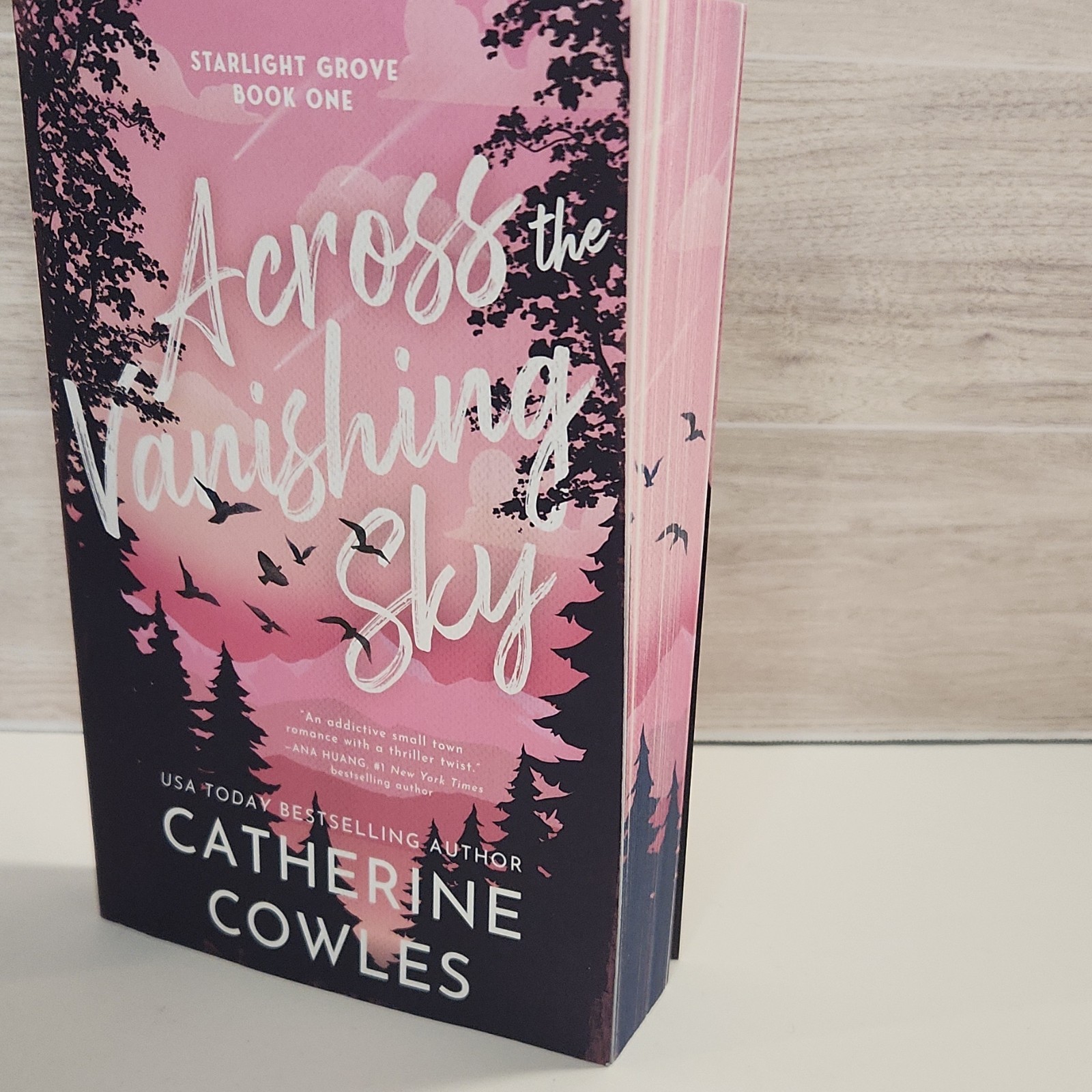 Across the Vanishing Sky Catherine Cowles Deluxe Edition Paperback Signed-NEW