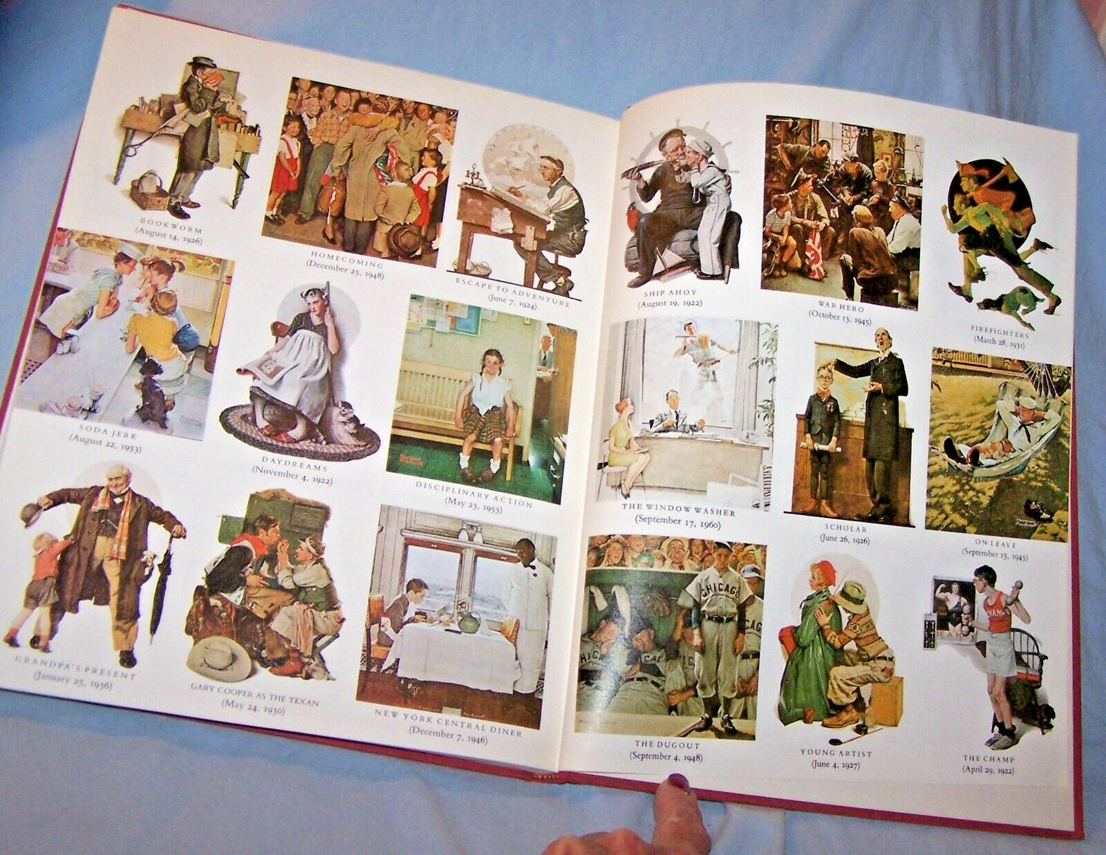 102 Favorite Paintings by Norman Rockwell w/dj HB-1978-160 pages