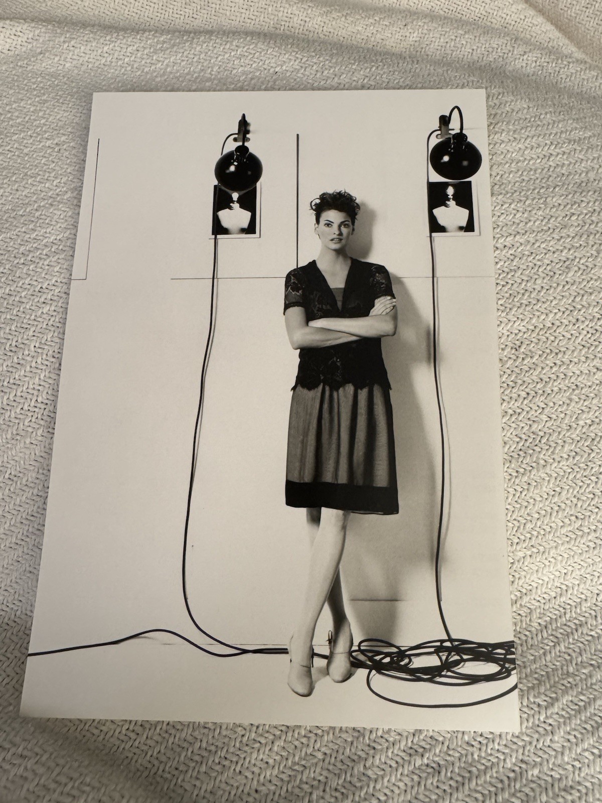 Chloe Runway Spring 1996 Written Invite Linda Evangelista Karl Lagerfeld RARE