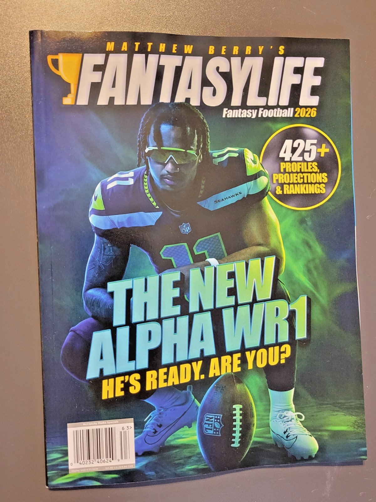 FantasyLife Fantasy Football Guide 2026 by Matthew Berry -Jax Smith-Njigba Cover