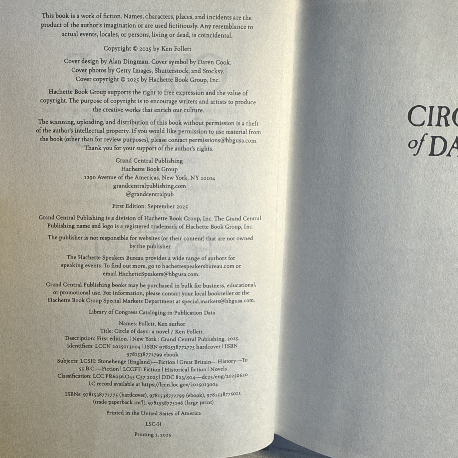 New! Circle of Days by Ken Follett (2025, Hardcover) First Edition Ships Free