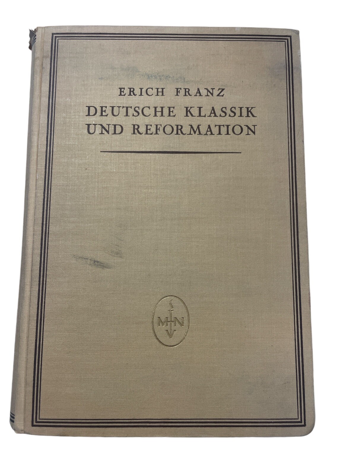 Deutsche Klasik Und Reformation Erich Franz 1933 Hardcover Max Niemeyer Verlag
