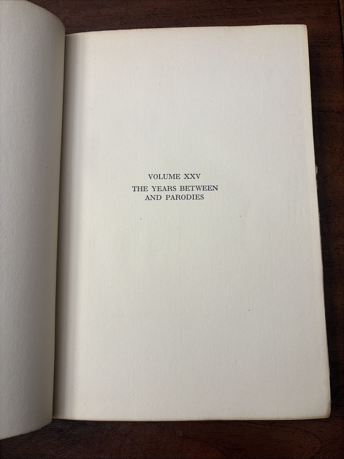 The Years Between and Parodies XXV (1919) HC Seven Seas Edition Limited Copy