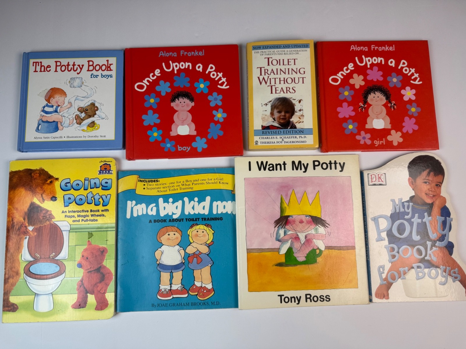 Lot of 8 Potty Training Picture Books for Toddlers Toilet Preschool Daycare Baby