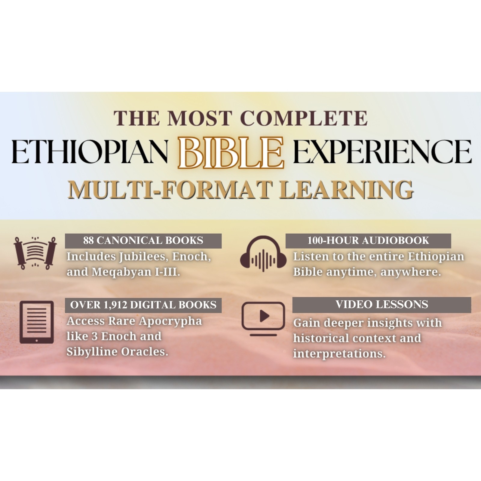 THE COMPLETE ETHIOPIAN BIBLE: 88 Books including Missing Apocrypha (PAPERBACK)