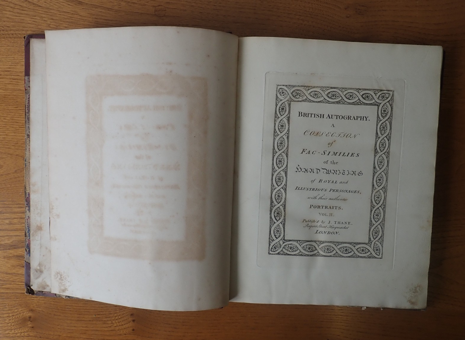 British Autography J Thane limited edition