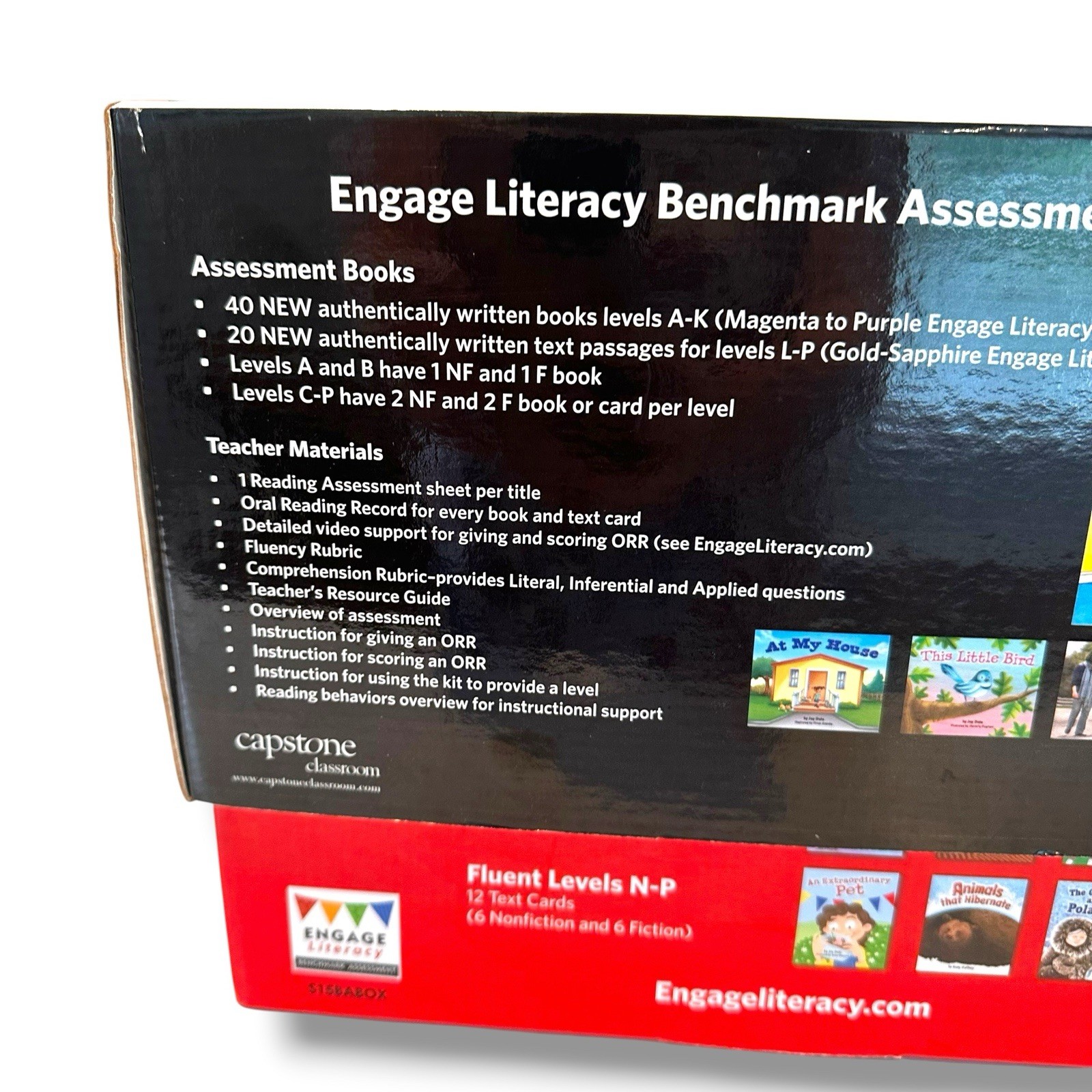 Engage Literacy Benchmark Assessment Kit Level A-P Capstone Classroom 60 texts