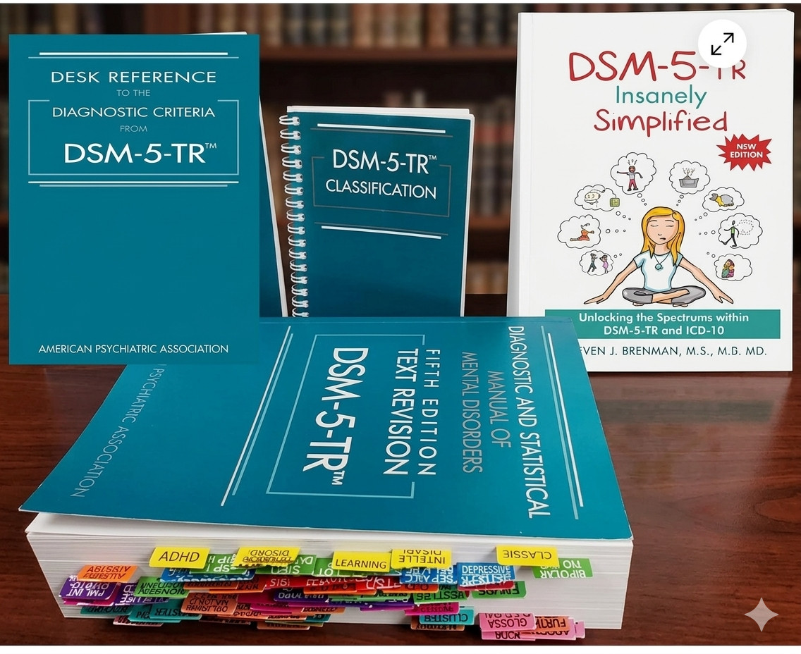 DSM 5 TR+Tab+ Desk Reference (PB) + Classification + DSM 5 TR Simplified PB USPS