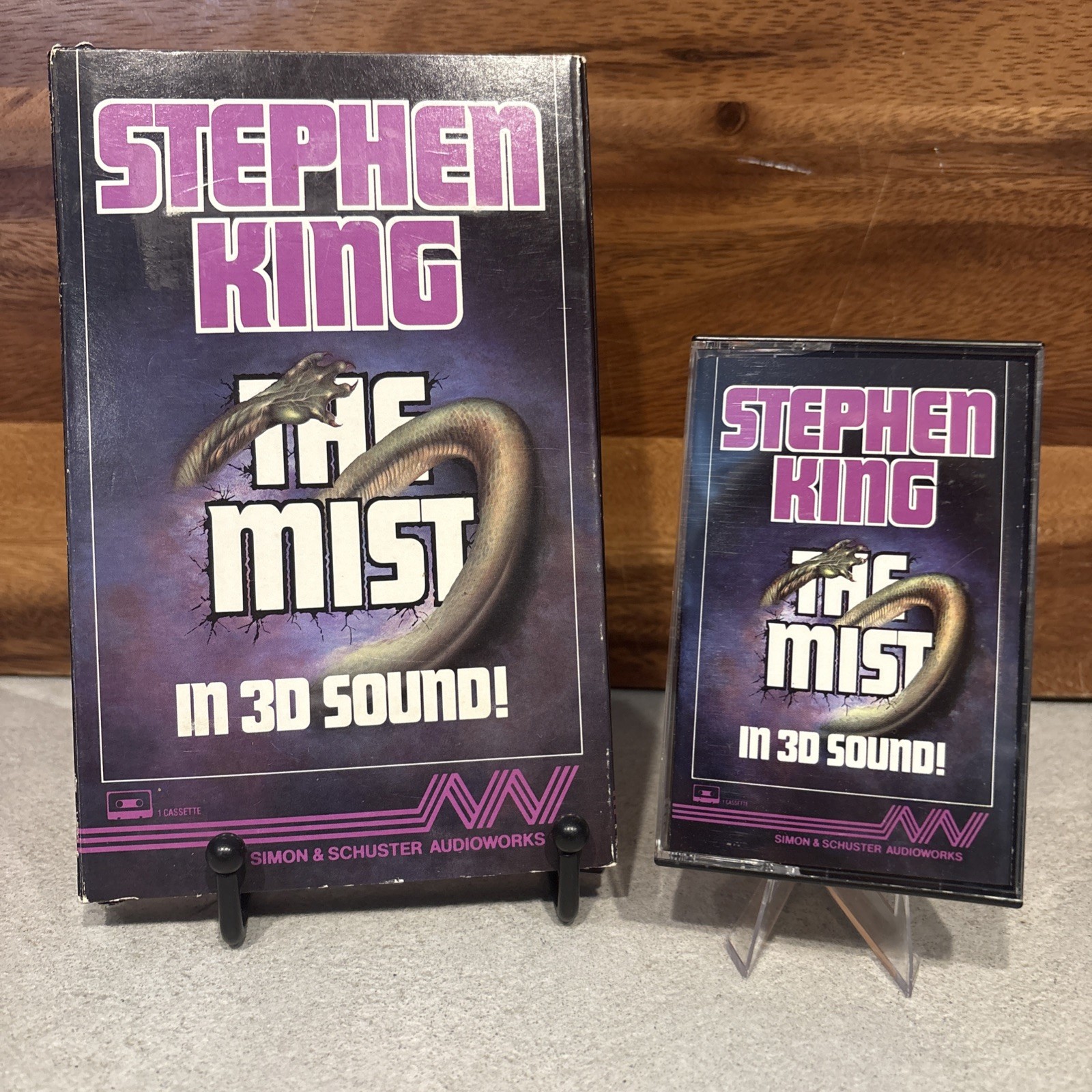 Stephen King The Mist (1984) 3D Sound Audio Cassette Tape Box Horror Rare BigBox