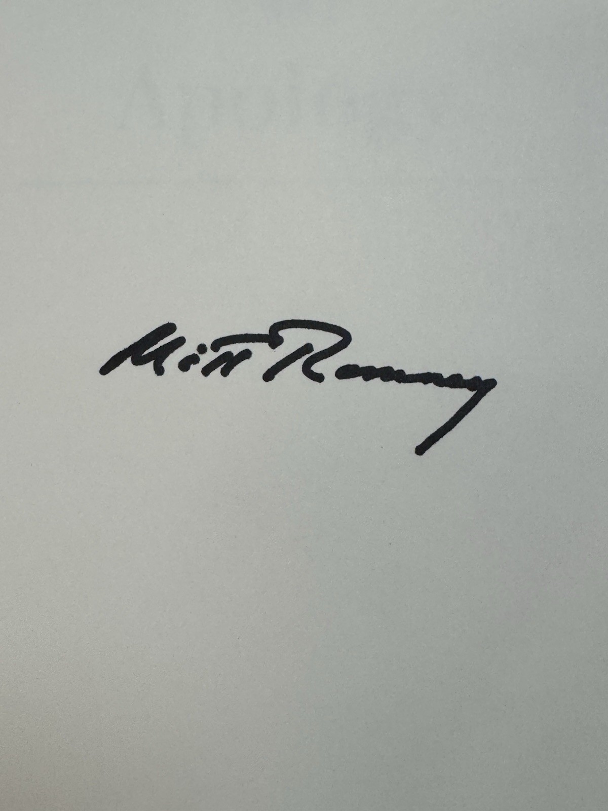 No Apology By Mitt Romney SIGNED First Edition w/ DJ