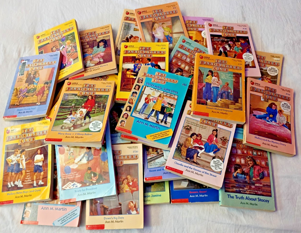 The Baby-Sitters Club Big Lot of 38 Vintage 1990&rsquo;s Paperback Books Scholastic