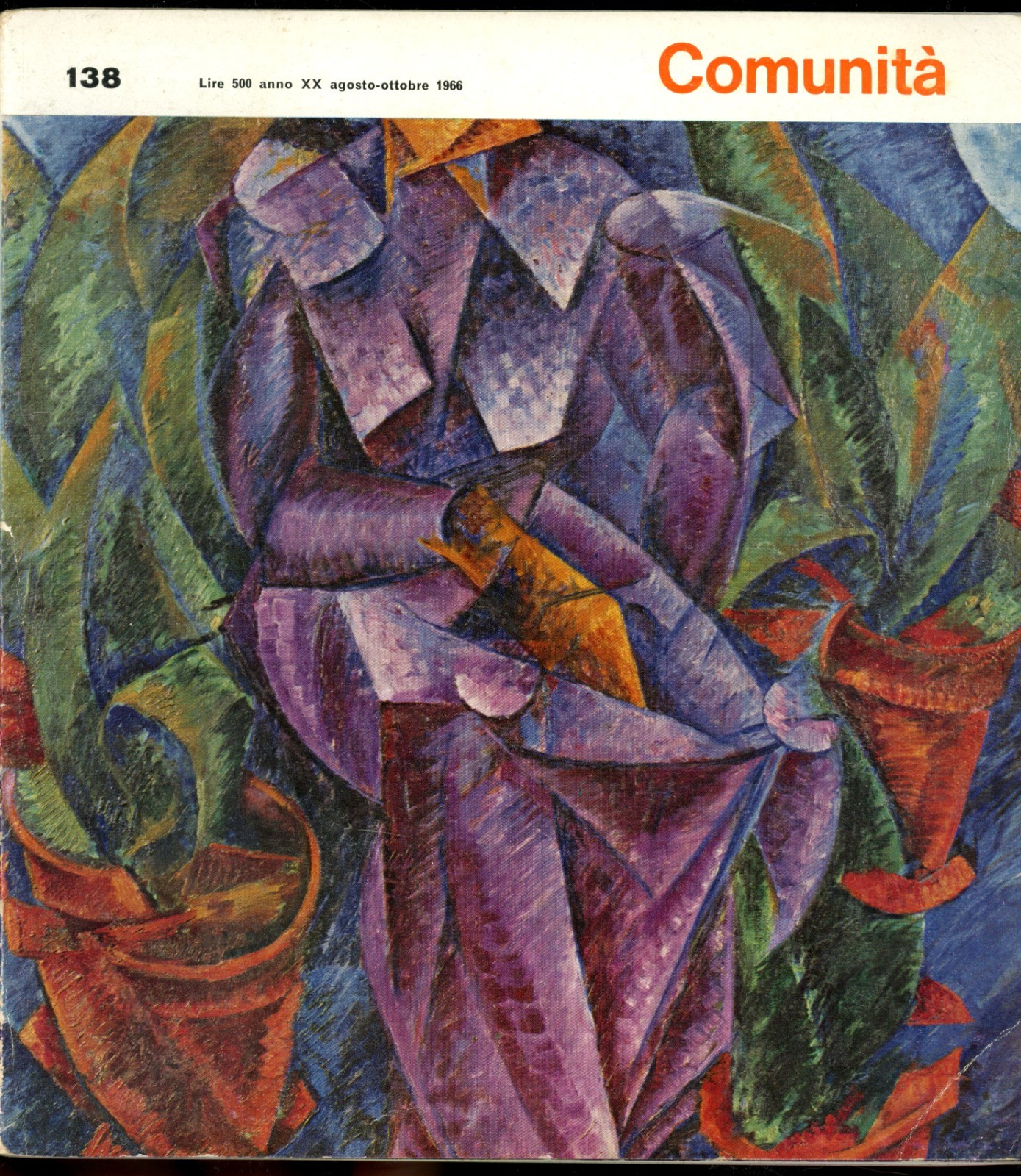 1966 Comunità No. 138 Italian Cultural Magazine Adriano Olivetti Art Design
