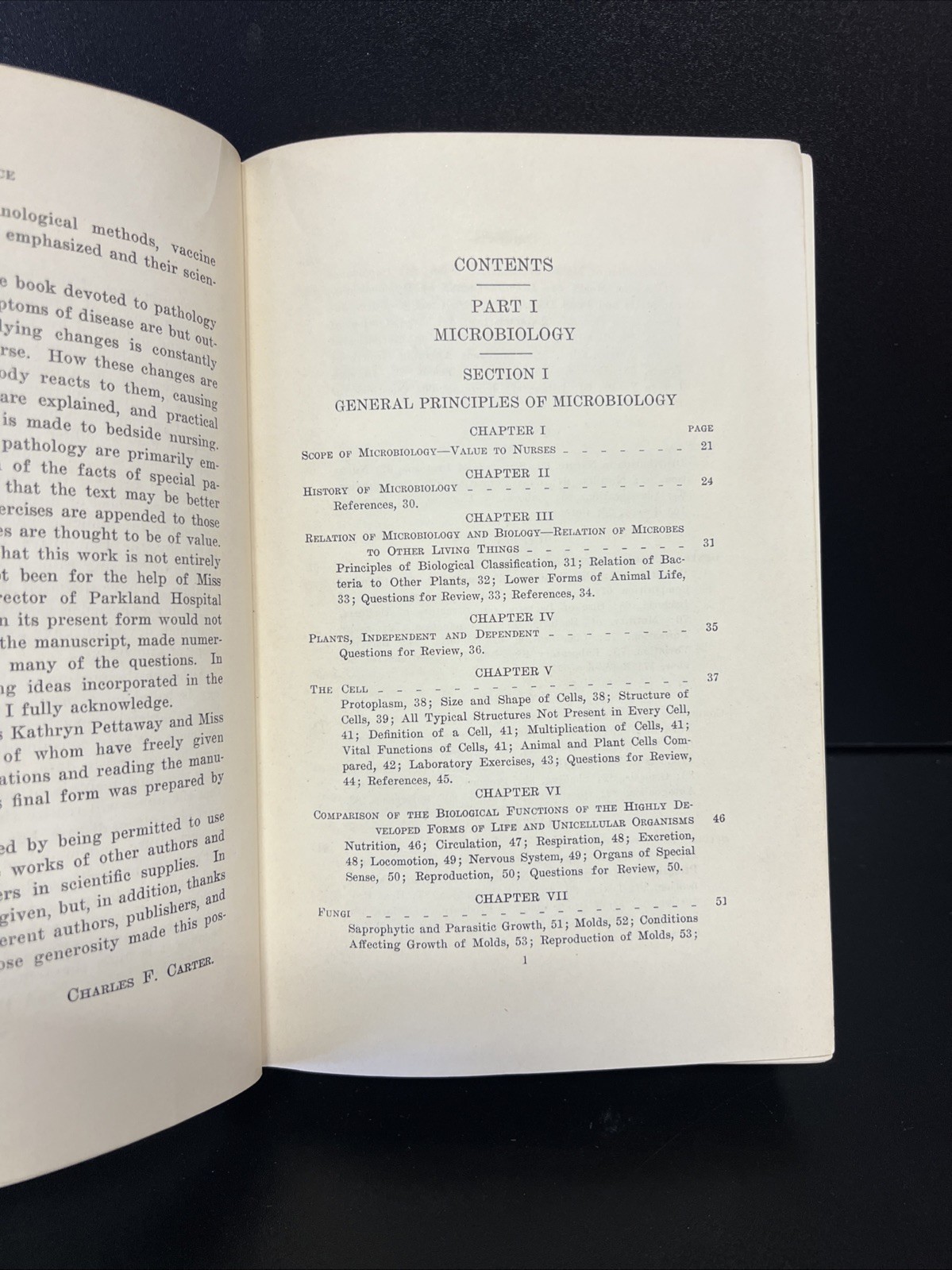 Rare Microbiology and Pathology by Charles F Carter 1936 First Edition Hardcover