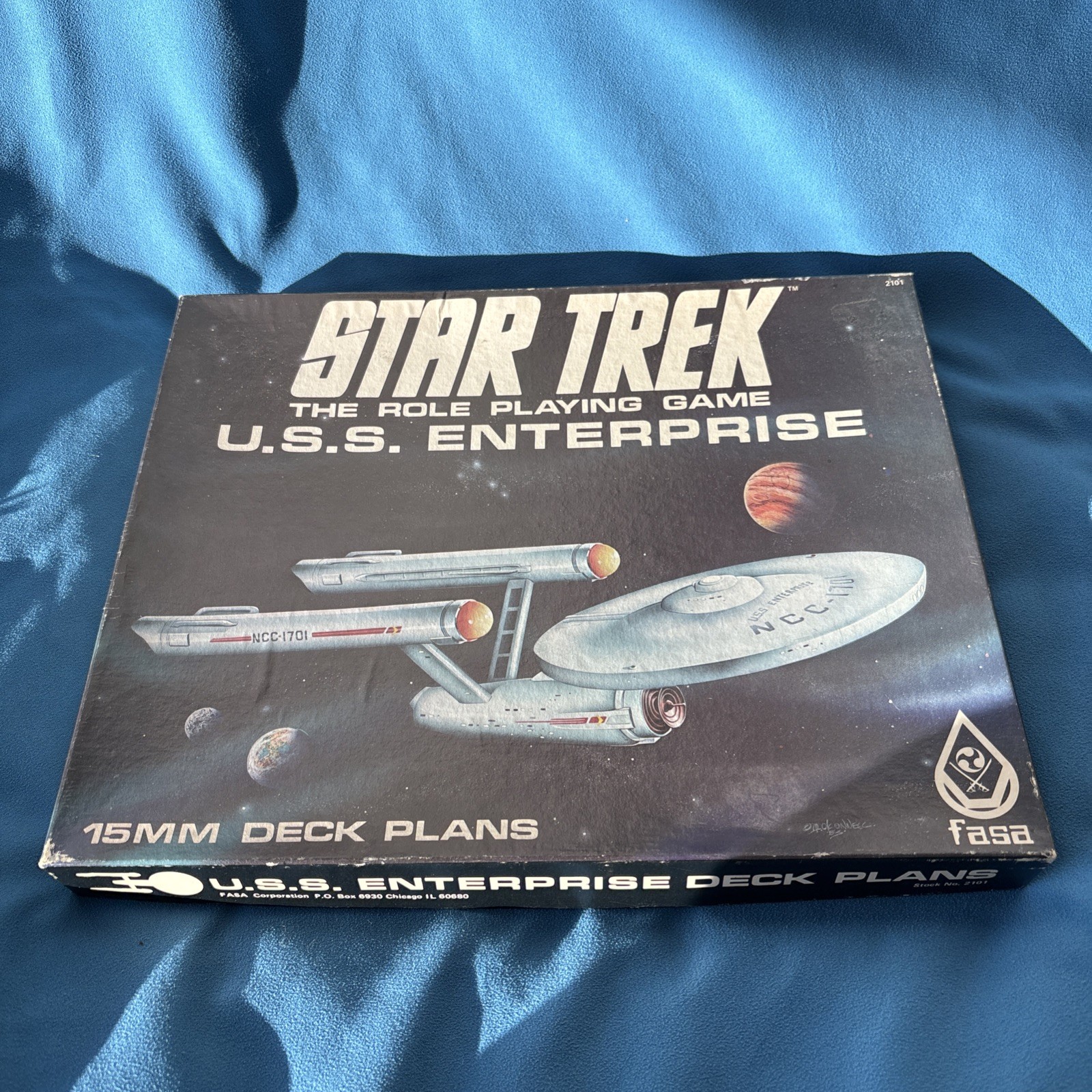 FASA Star Trek The Roleplaying Game USS ENTERPRISE 15MM Deck Plans RPG