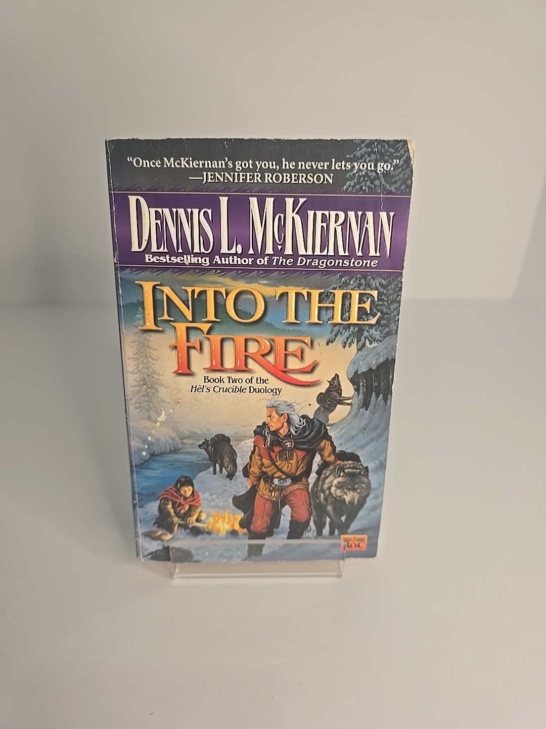 Into the Fire Dennis L McKiernan 1999 PB 1st Mass Market Print VG Fantasy ROC