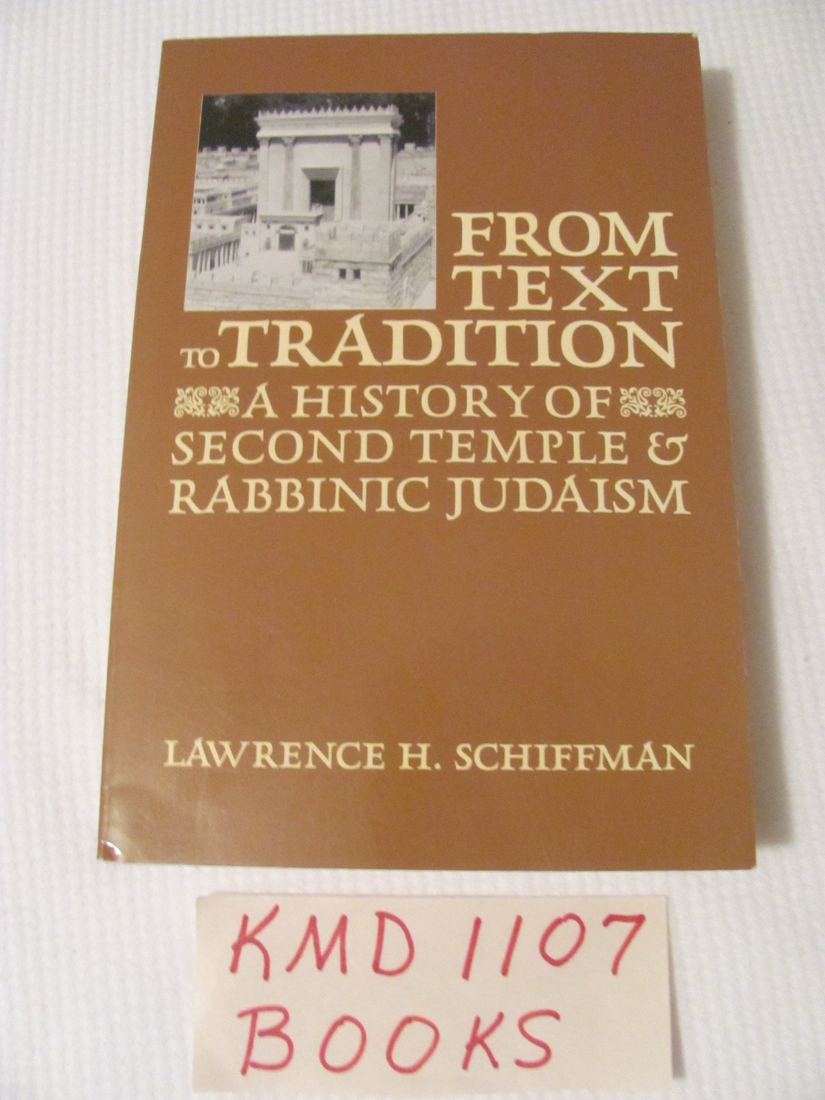From Text to Tradition, a History of Judaism in Second Temple and Rabbinic T…