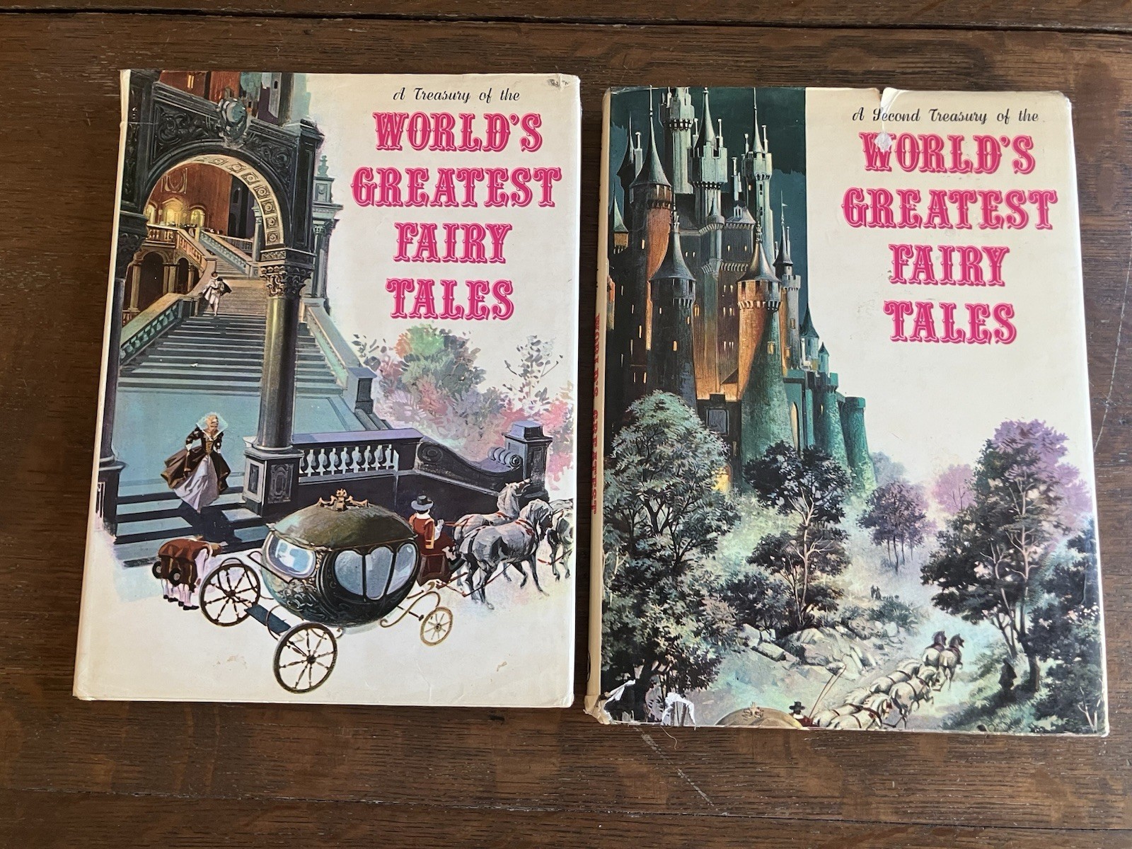 A Treasury of The World&rsquo;s Greatest Fairy Tales Volumes 1 and 2 1972 Book Set