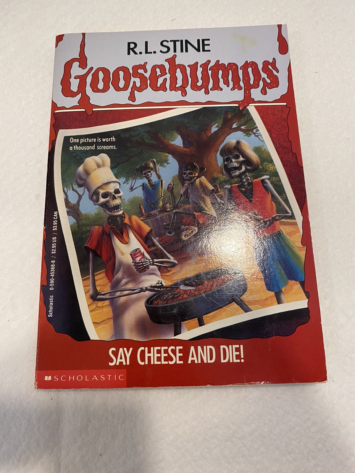 UNNUMBERED 3rd Print Goosebumps Say Cheese and Die, R. L. Stine, Very Good Cond