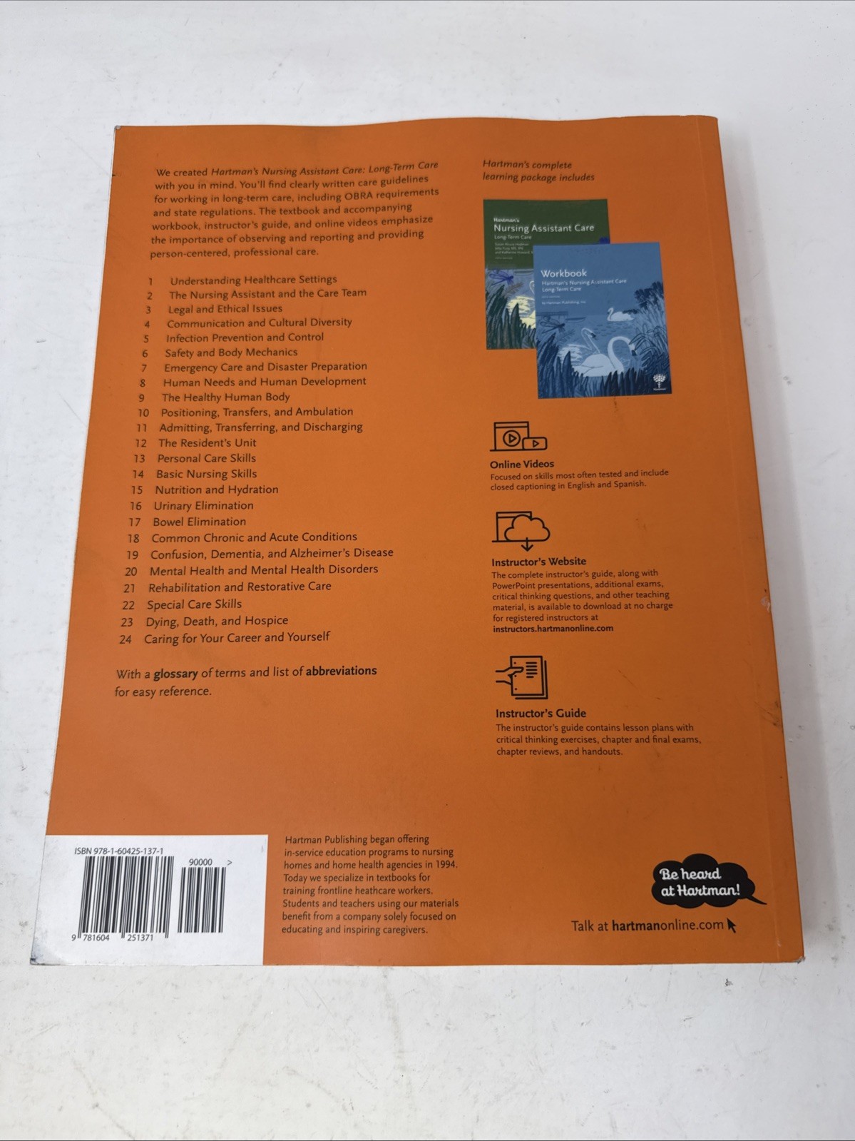 Hartman&rsquo;s Nursing Assistant Care Long-Term Care – Fifth Edition