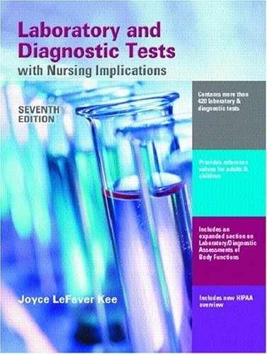 Laboratory And Diagnostic Tests – Paperback, by Kee Joyce Lefever – Very Good