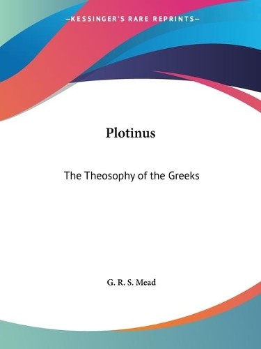 G. R. S. Mead Plotinus (Paperback) (UK IMPORT)