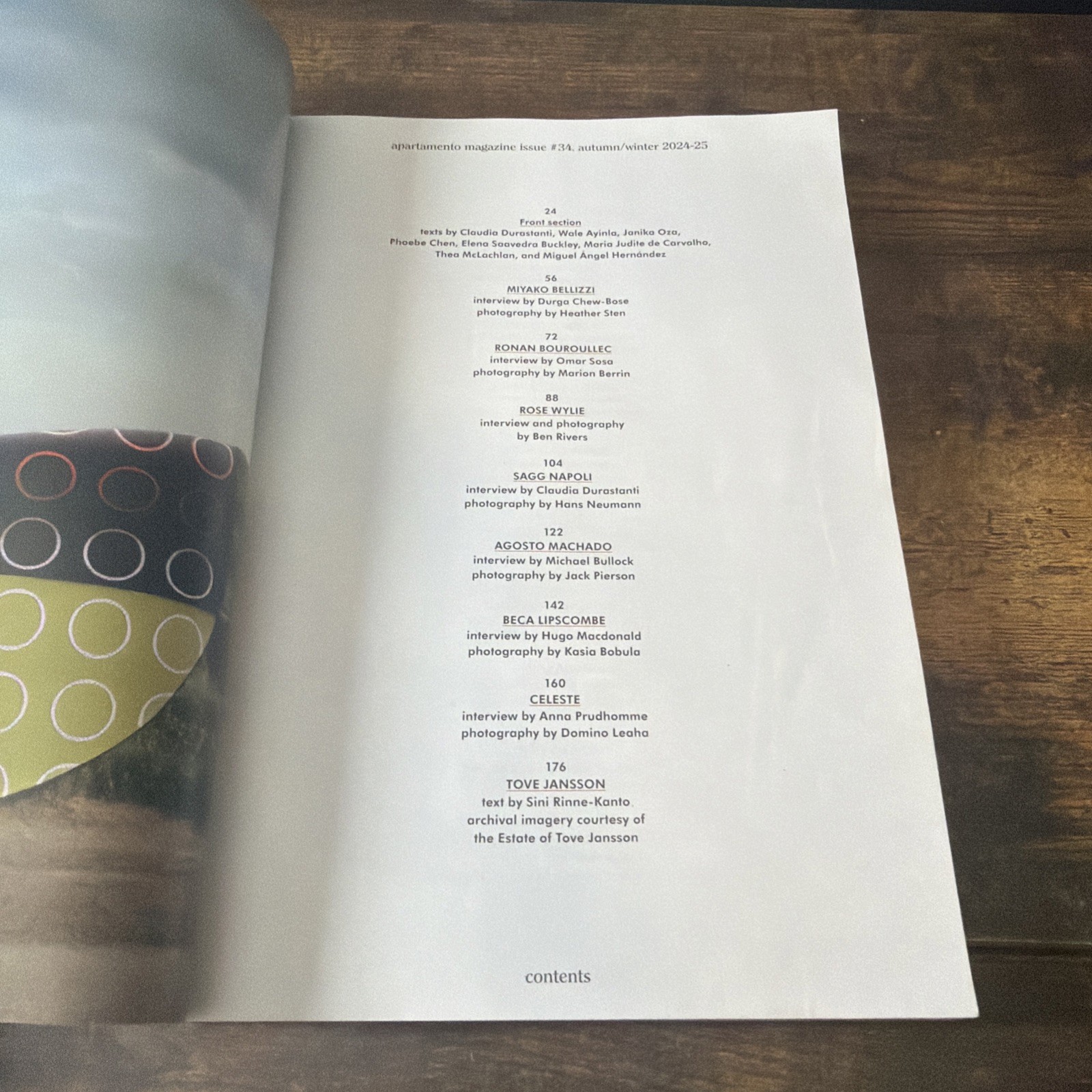 Apartamento Magazine Issue 34 Fall/Winter 2024 Everyday Life Interiors