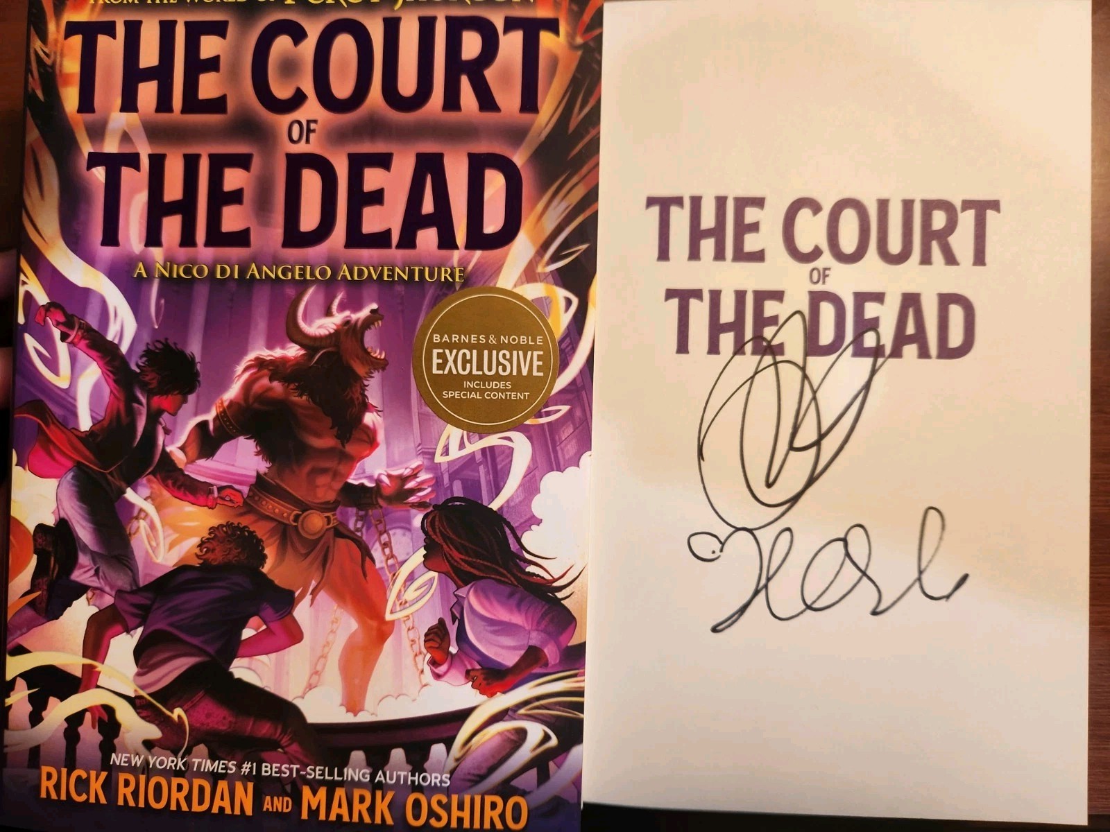 SIGNED The Court of the Dead – Percy Jackson – AUTOGRAPHED B&N Exclusive In Hand