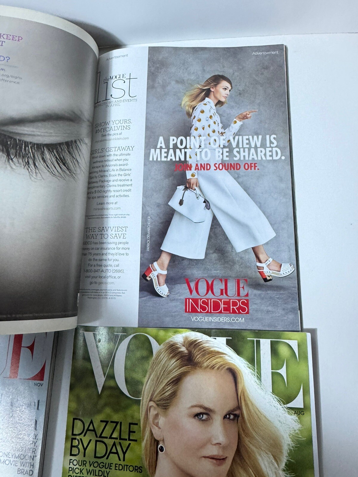 2015 Vogue Fashion Magazine Lot February April May June july August Sept Nov
