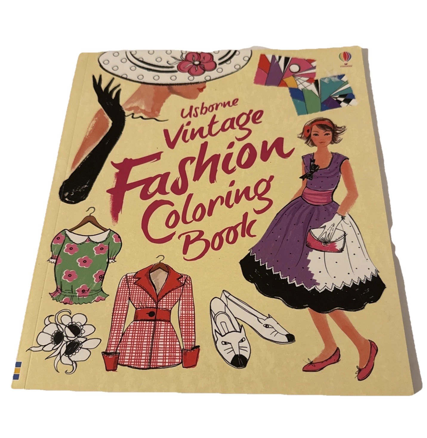 VINTAGE Clothing FASHION Coloring Book By Ruth Brocklehu Rst Usborne New