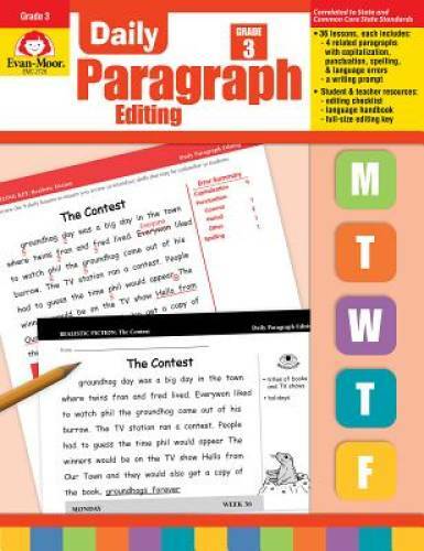 Daily Paragraph Editing, Grade 3 – Paperback By Evan Moor – GOOD
