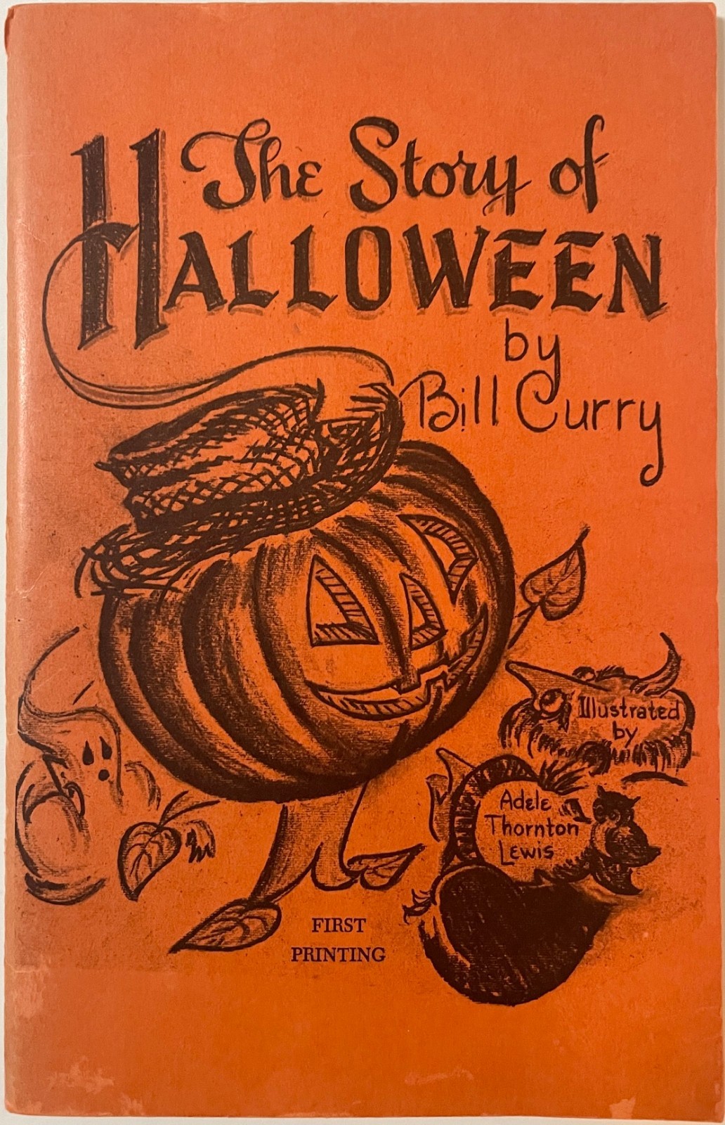 rare The Story of Halloween by NFL player/coach Bill Curry 1968 pb 1st printing